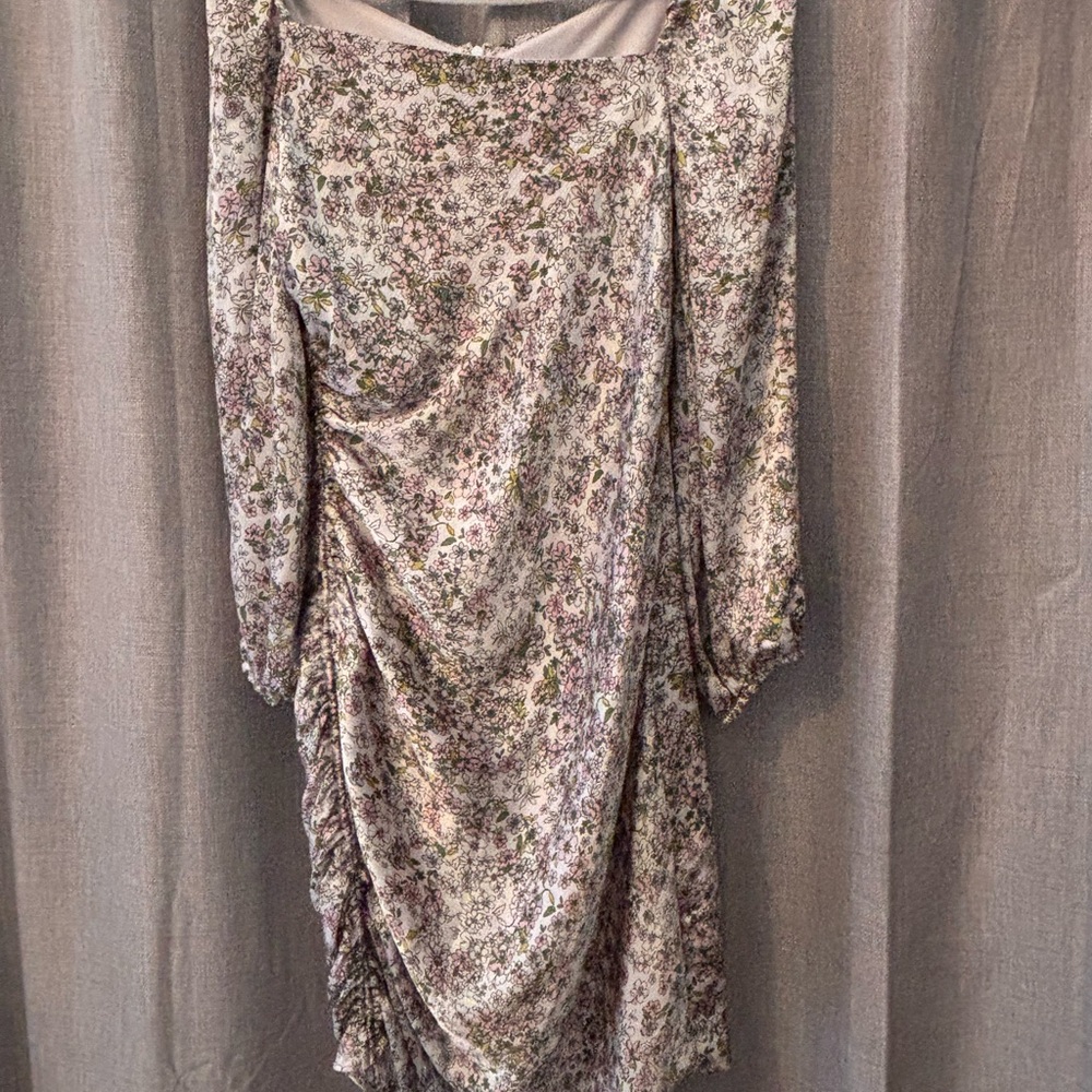 Floral Long Sleeve Dress - Picture 1 of 4